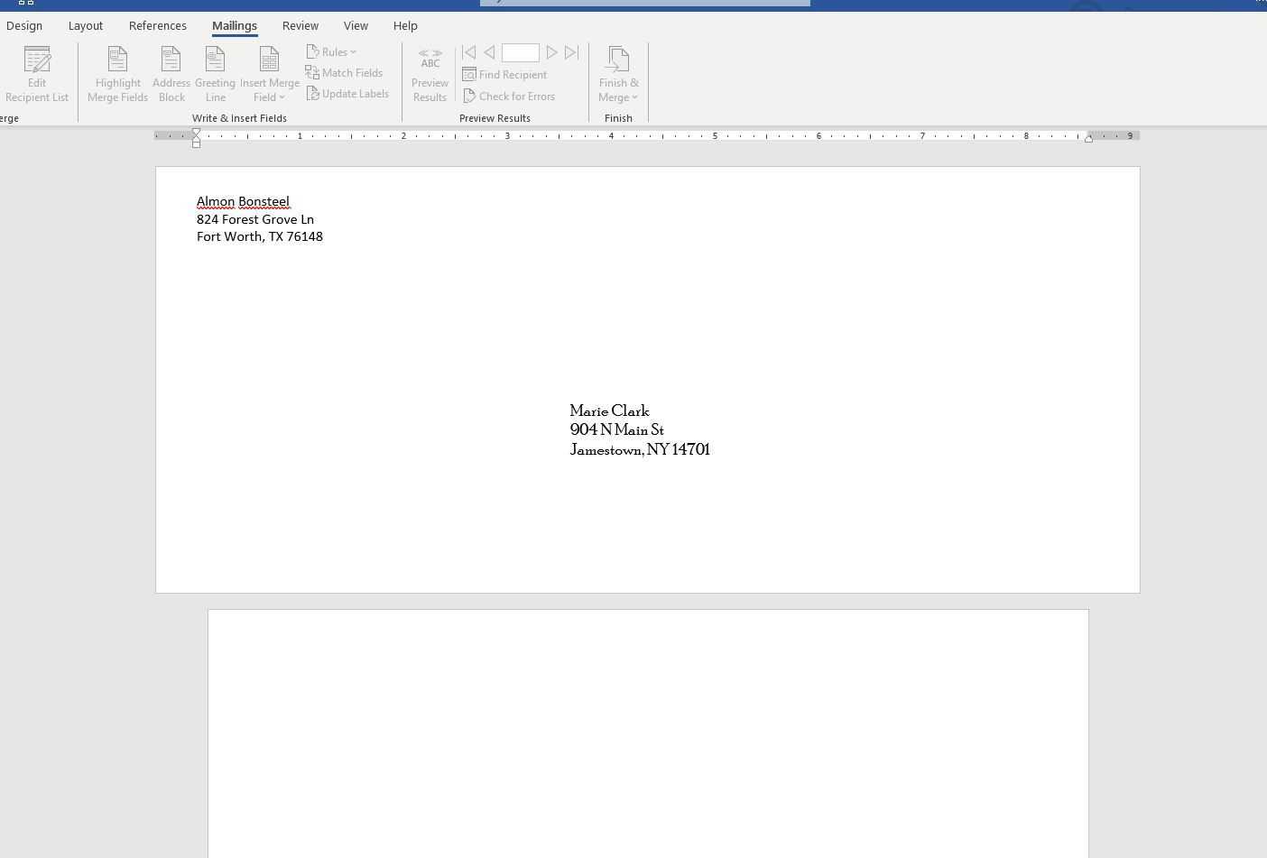 Create And Customize Envelopes In Microsoft Word Within Word 2013 Envelope Template