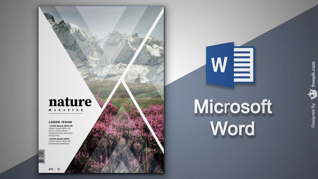 Create Cover Page In Microsoft Word | Natural Magazine Cover Designing In  Ms Word Intended For Magazine Template For Microsoft Word