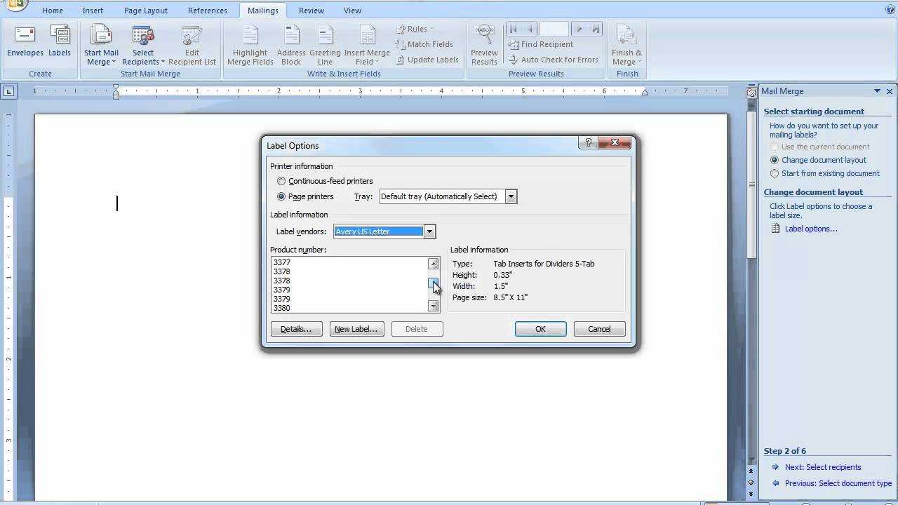 Create Labels Using Mail Merge In Word 2007 Or Word 2010 With Regard To How To Create A Mail Merge Template In Word 2010
