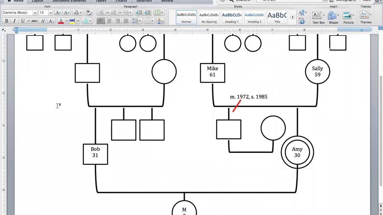 Create Your Genogram Throughout Genogram Template For Word