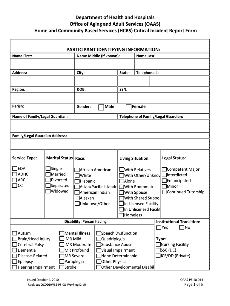 Critical Incident Form Template – Fill Online, Printable Throughout Serious Incident Report Template