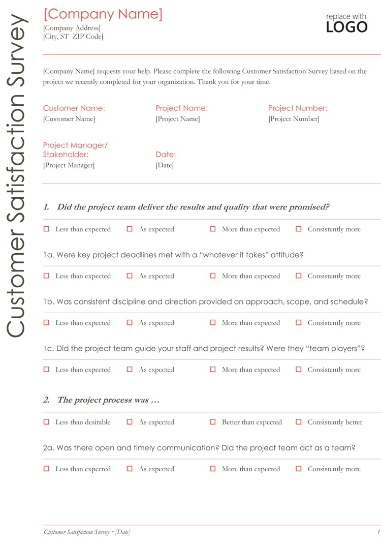 Customer Satisfaction Survey Template And Samples Pertaining To Customer Satisfaction Report Template