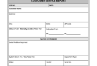 Customer Service Report Template – Excel Word Templates regarding Technical Support Report Template