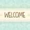 Cute Pastel Mint And Yellow With Laces Welcome Background Banner.. For Welcome Banner Template