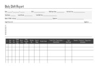 Daily Shift Report - in Shift Report Template