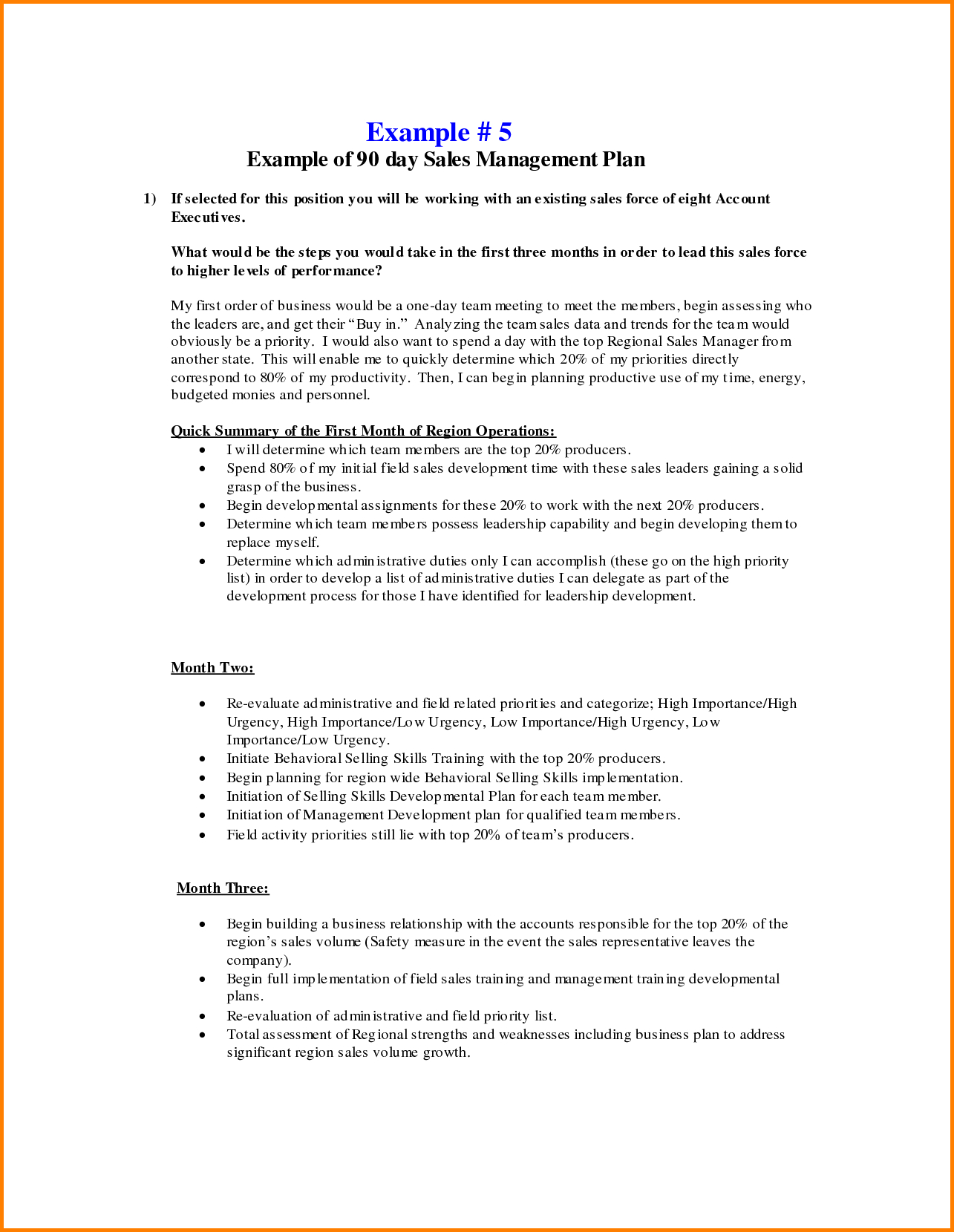 Day Business An Template Word 30 60 90 Plan For Sales Regarding 30 60 90 Day Plan Template Word