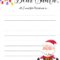 Dear Santa Letter: Free Printable Downloads – Pertaining To Blank Letter From Santa Template