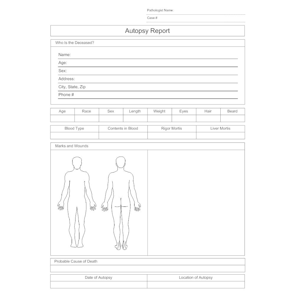 Death Report Template – Dalep.midnightpig.co Inside Blank Autopsy Report Template