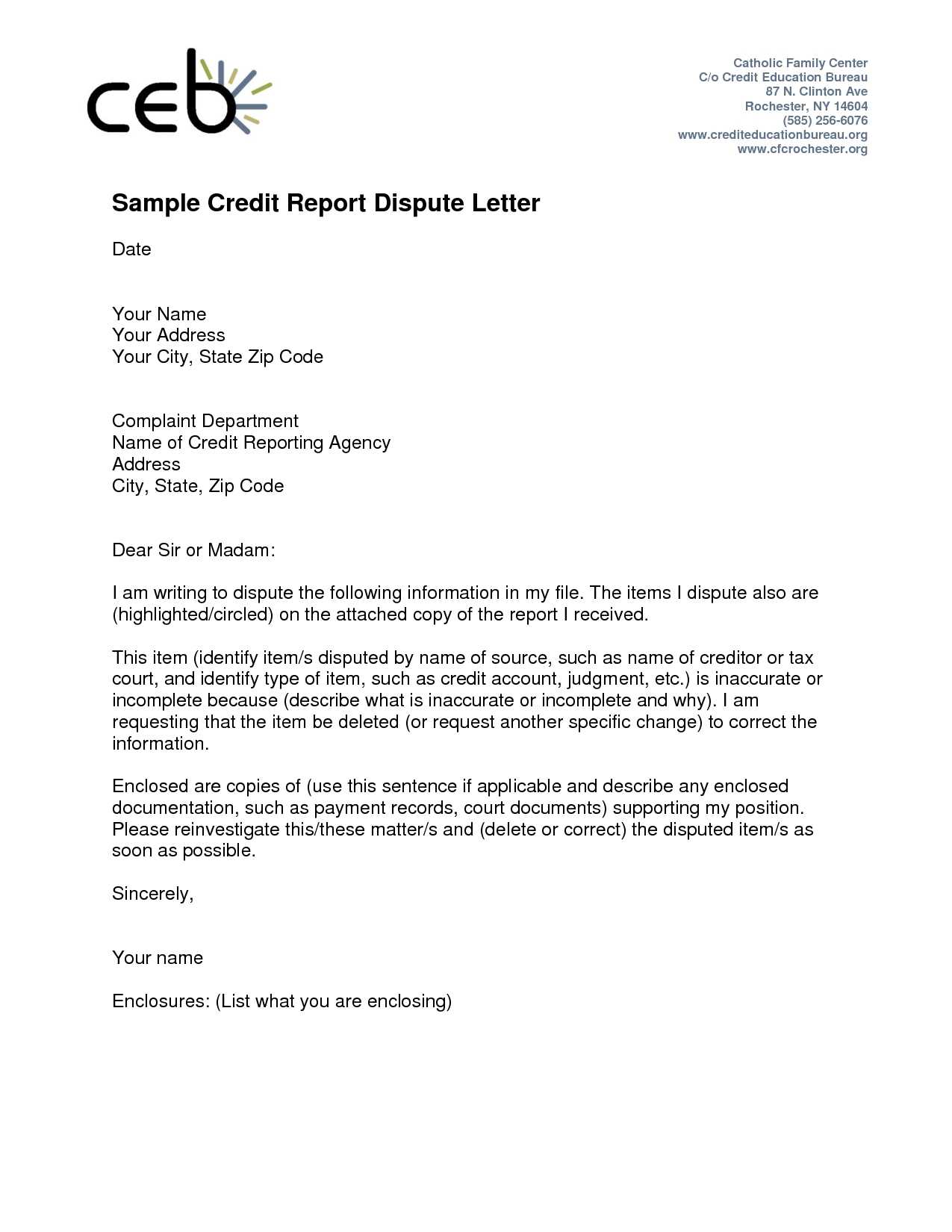Dispute Letter For Credit Card Charges – Dalep.midnightpig.co Inside Credit Report Dispute Letter Template