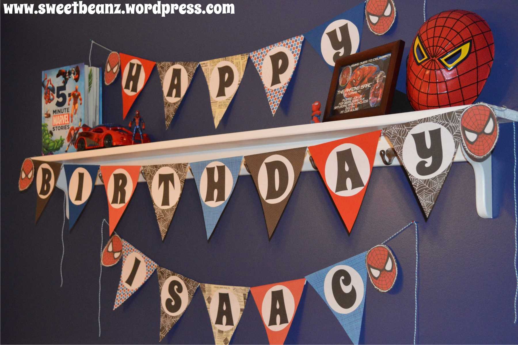 Diy Pennant Banner Template For Your Next Party! | Sweetbeanz Intended For Triangle Pennant Banner Template