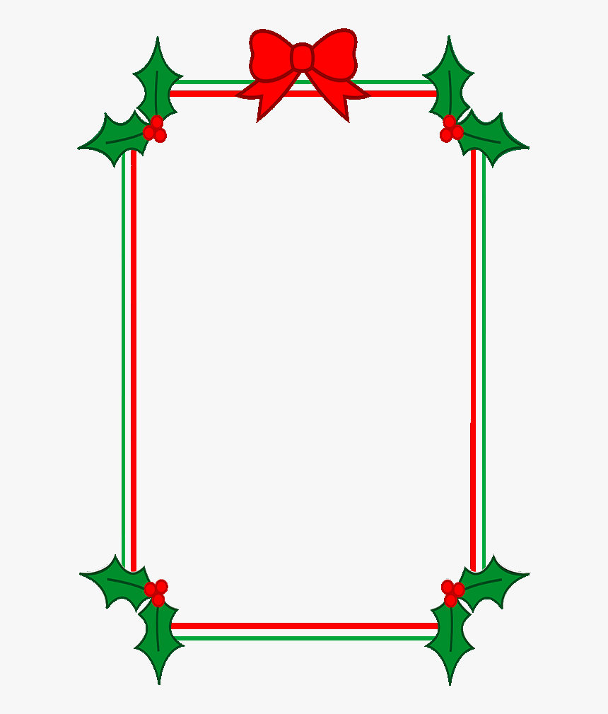 Download Holly Border Clipart – Christmas Border Template With Christmas Border Word Template