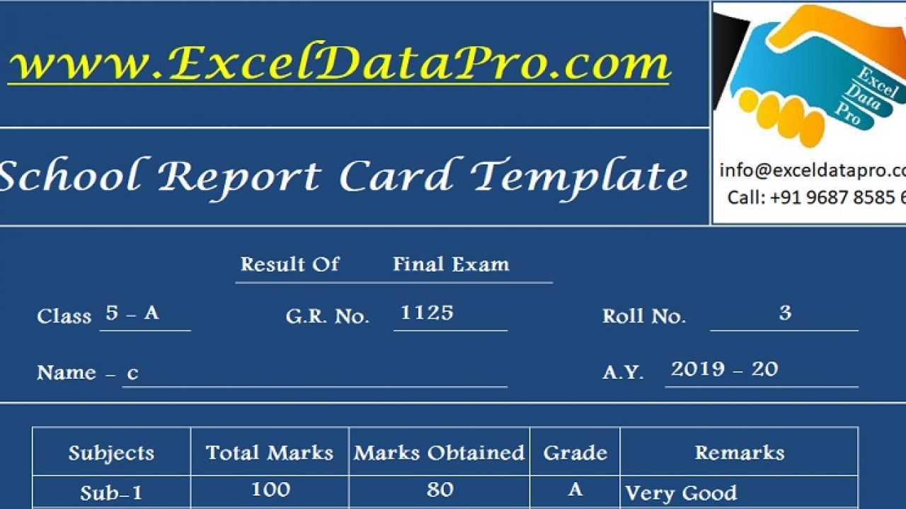 Download School Report Card And Mark Sheet Excel Template Throughout School Report Template Free