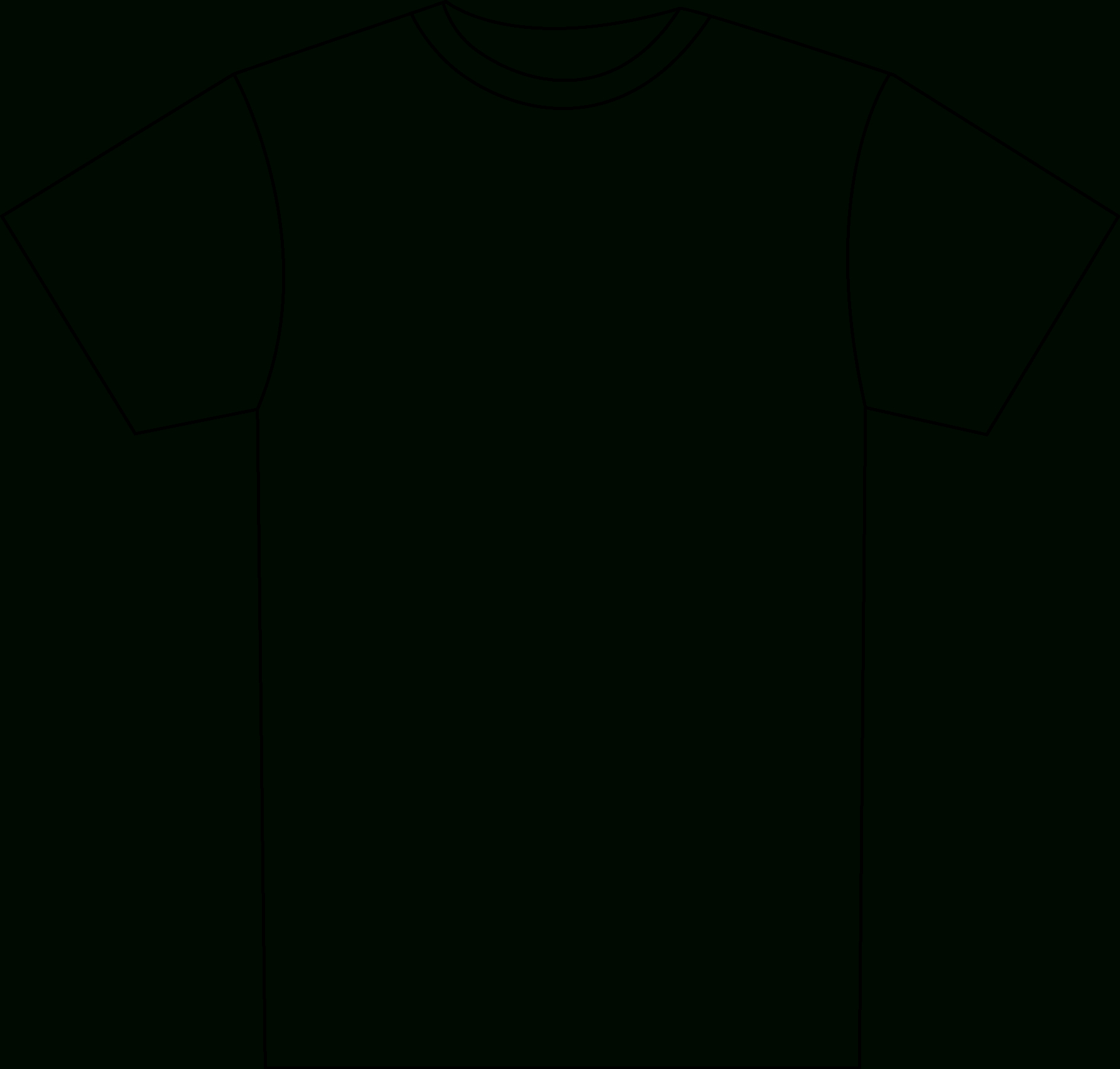 Download T Shirt Design Template Png – Shirt Outline Png With Regard To Blank T Shirt Outline Template