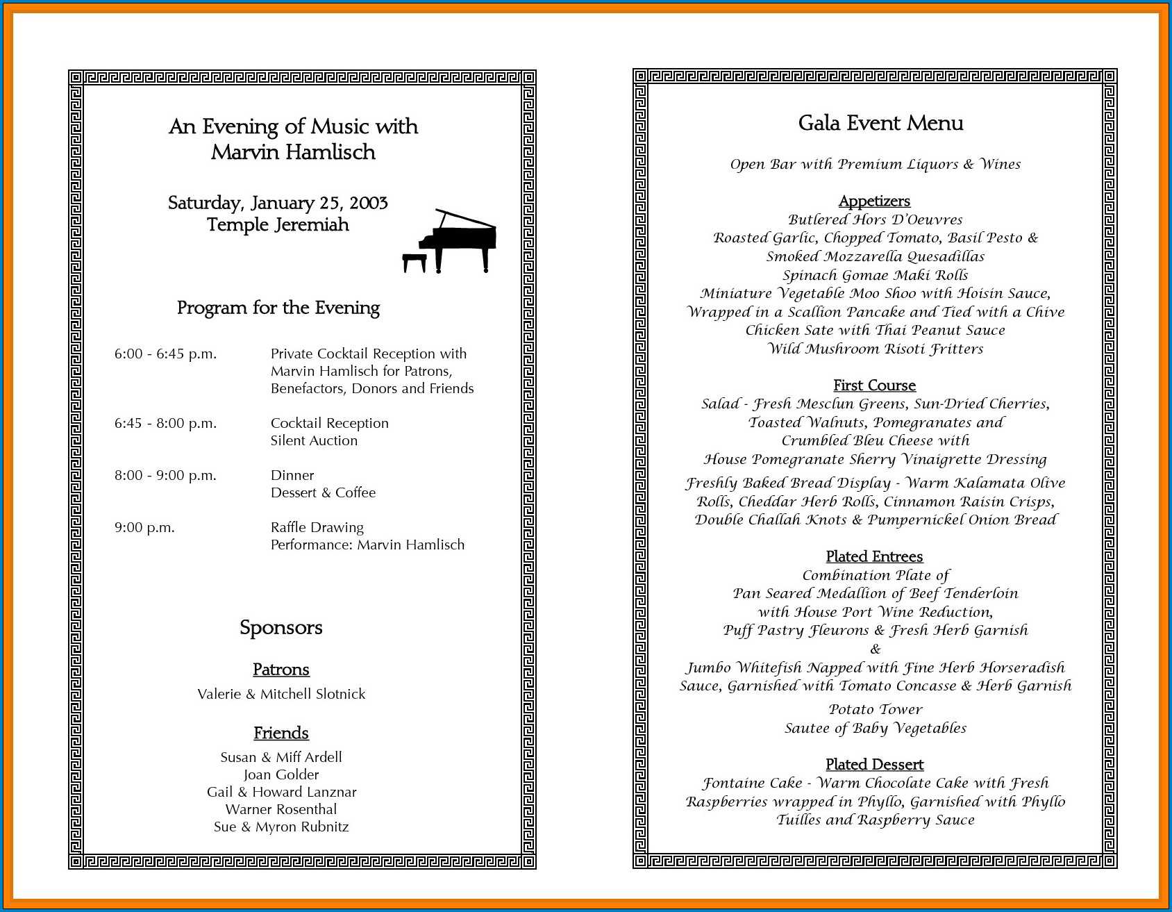 √ Free Printable Event Program Template | Templateral Within Free Event Program Templates Word
