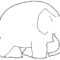 Elmer The Elephant Coloring Pages Regarding Blank Elephant Template