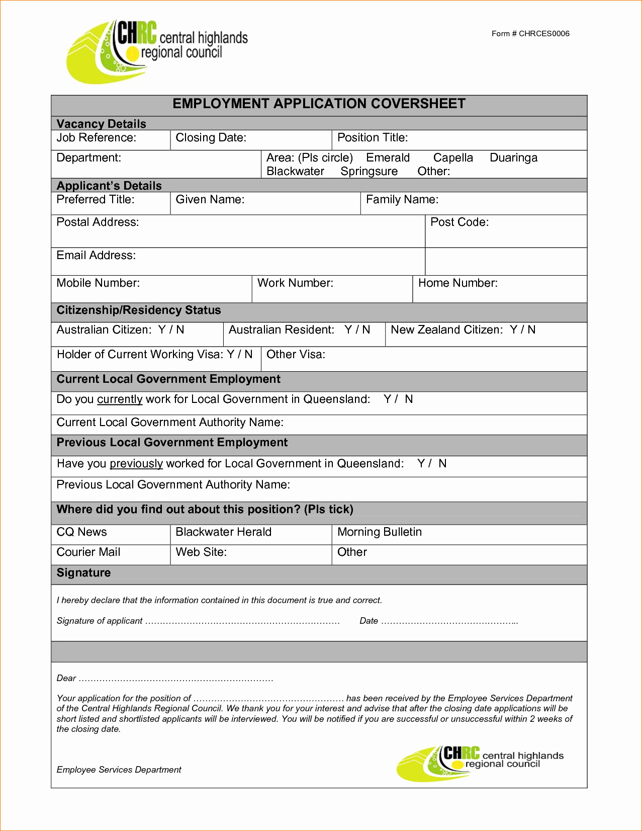 Employee Application Form Word – Calep.midnightpig.co In Job Application Template Word Document