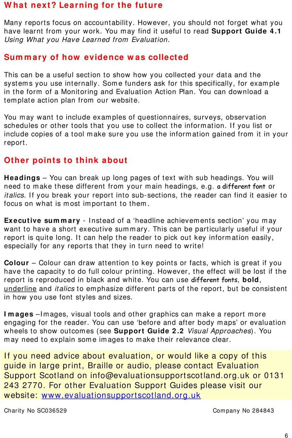 Evaluation Support Guide 3.3 Report Writing – Pdf Free Download Pertaining To Monitoring And Evaluation Report Writing Template