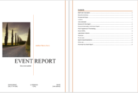 Event Report Template - Microsoft Word Templates for Simple Report Template Word