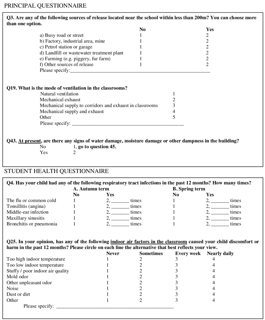 Example Of Questions From The Principal And Student Within Pupil Report Template