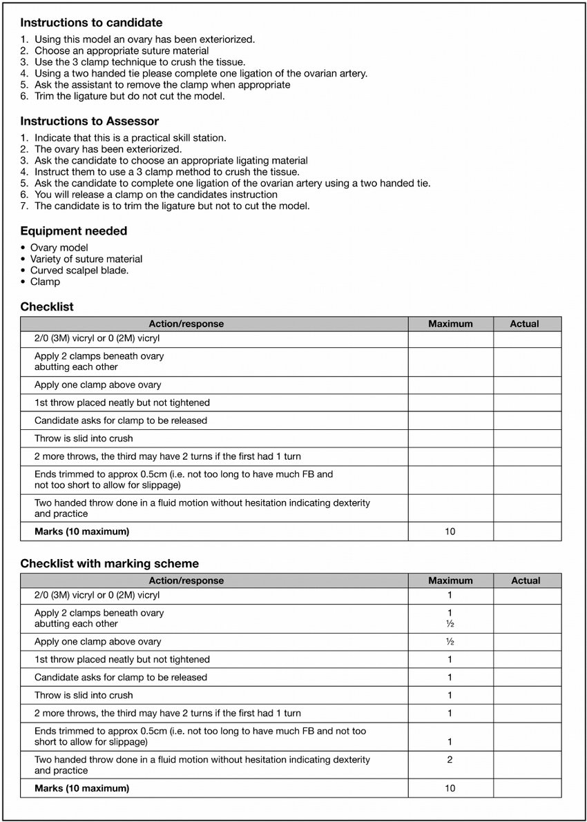Example Osce Station 2, From A Final Year Small Animal Regarding Charge Nurse Report Sheet Template