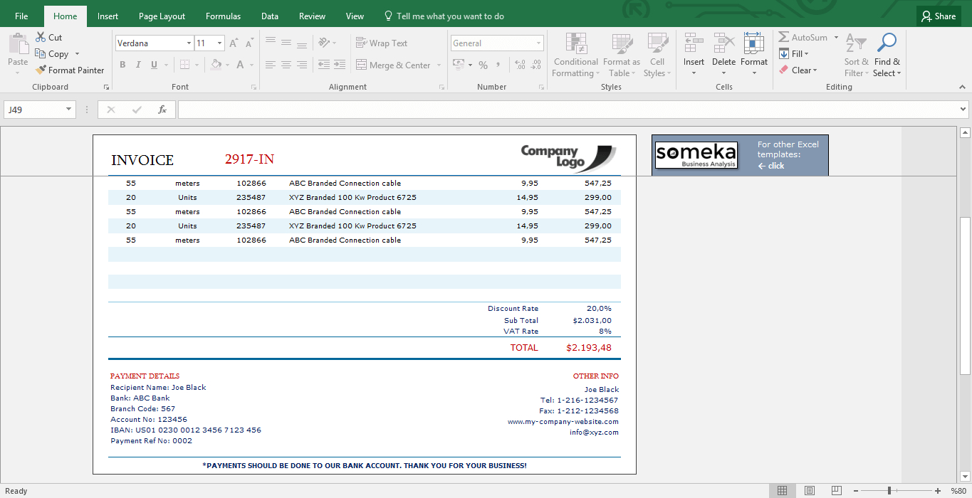 Excel 2010 Invoice Template – Dalep.midnightpig.co Within Invoice Template Word 2010