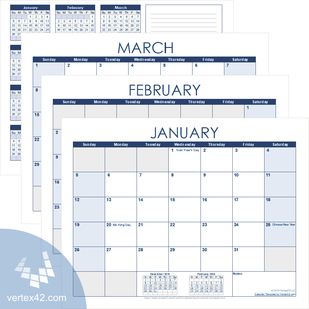 Excel Calendar Template For 2020 And Beyond Pertaining To Blank Activity Calendar Template
