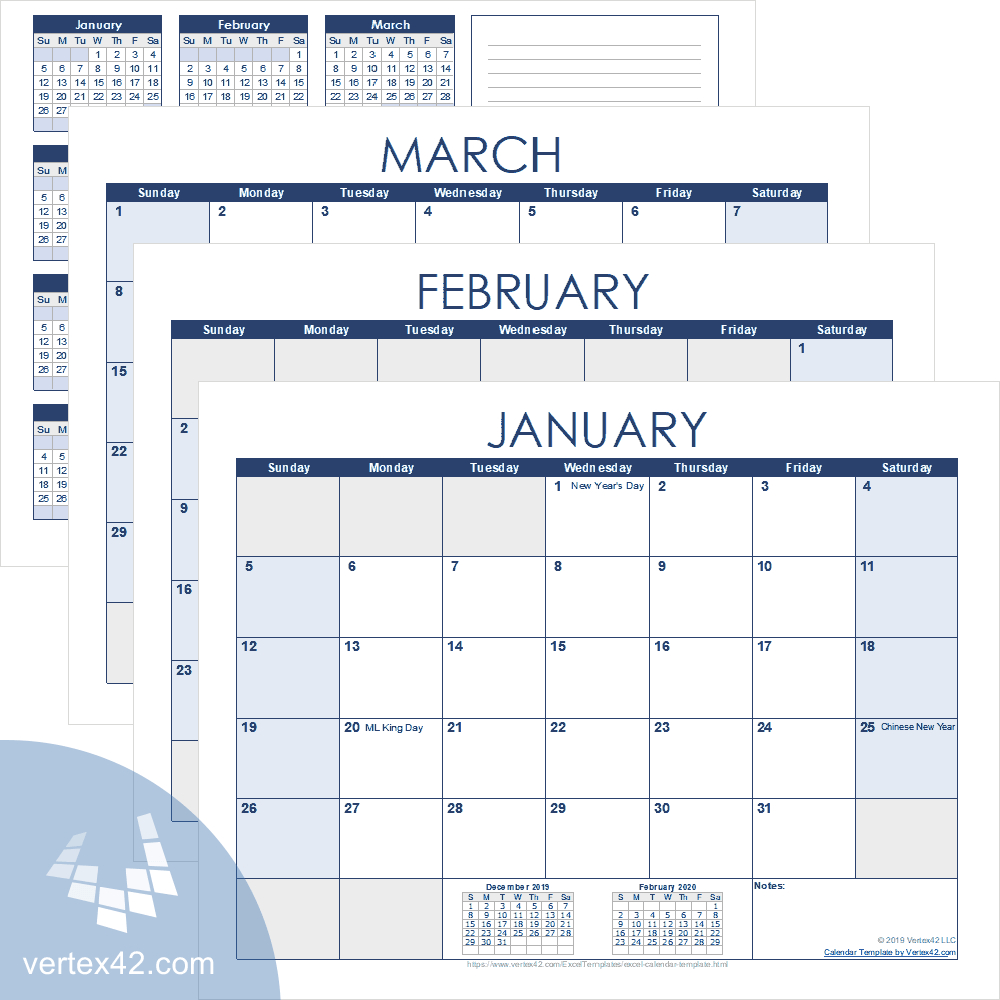 Excel Calendar Template For 2020 And Beyond Regarding Personal Word Wall Template