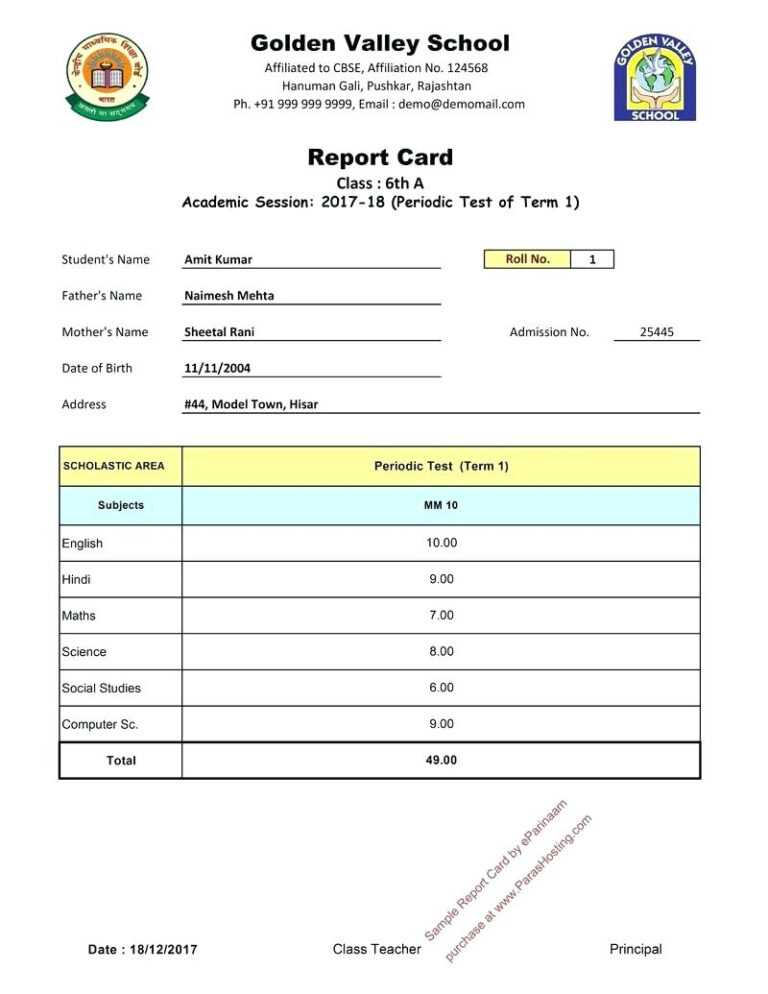 Excel Report Card Template Harryatkins With Report Card Format