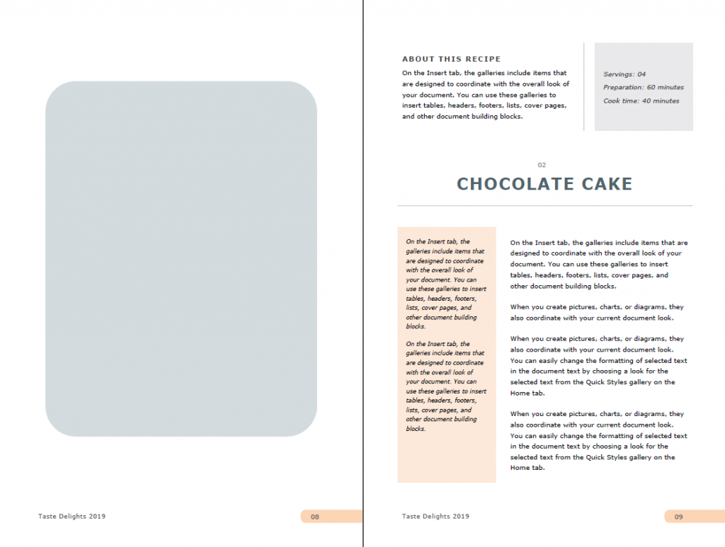 Eye Catching And Editable Recipe Template For Word – Used To Inside Full Page Recipe Template For Word