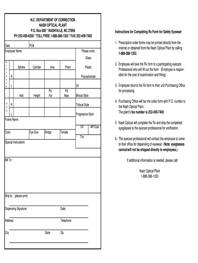 Eyeglass Prescription Form Pdf – Fill Out And Sign Printable Pdf Template |  Signnow With Blank Prescription Form Template