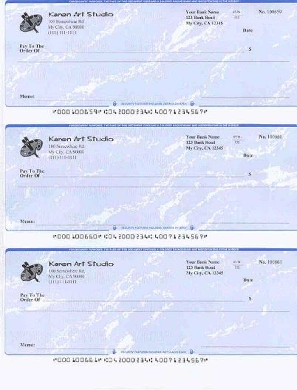 Ezcheckprinting Check Writer – Download Within Print Check Template Word