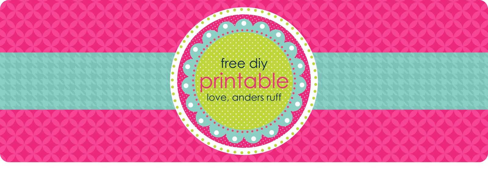 Fabulous Featuresanders Ruff Custom Designs: {Free} Diy In Luggage Tag Template Word