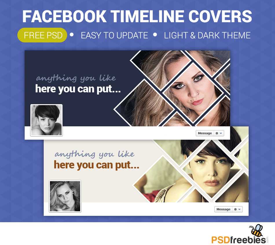Facebook Timeline Covers Free Psd | Psdfreebies In Facebook Banner Template Psd