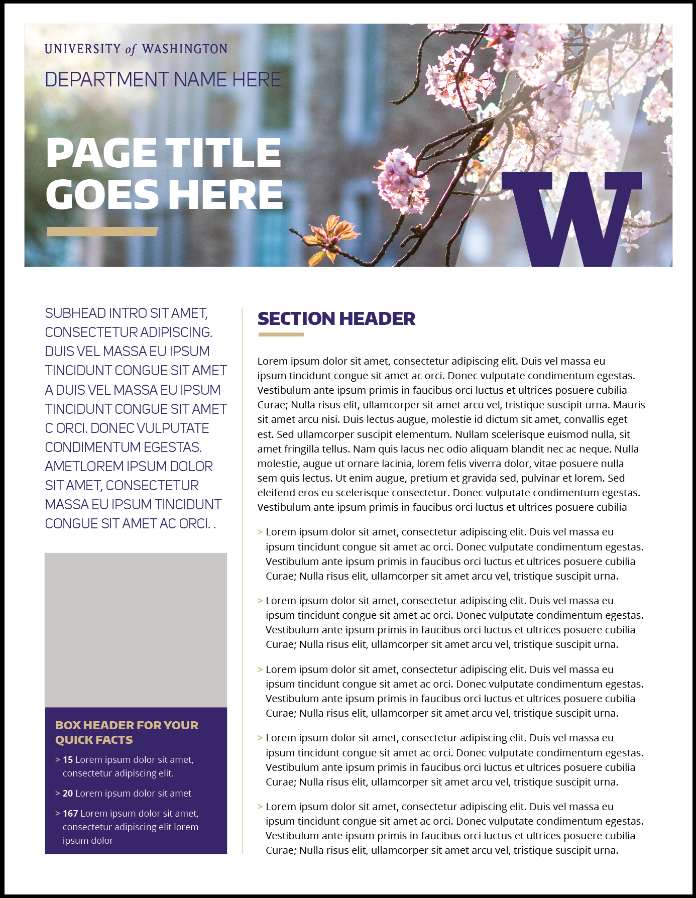 Fact Sheet | Uw Brand In Fact Sheet Template Word