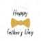 Father's Day Banner Design With Lettering, Golden Bow Tie Butterfly Throughout Tie Banner Template