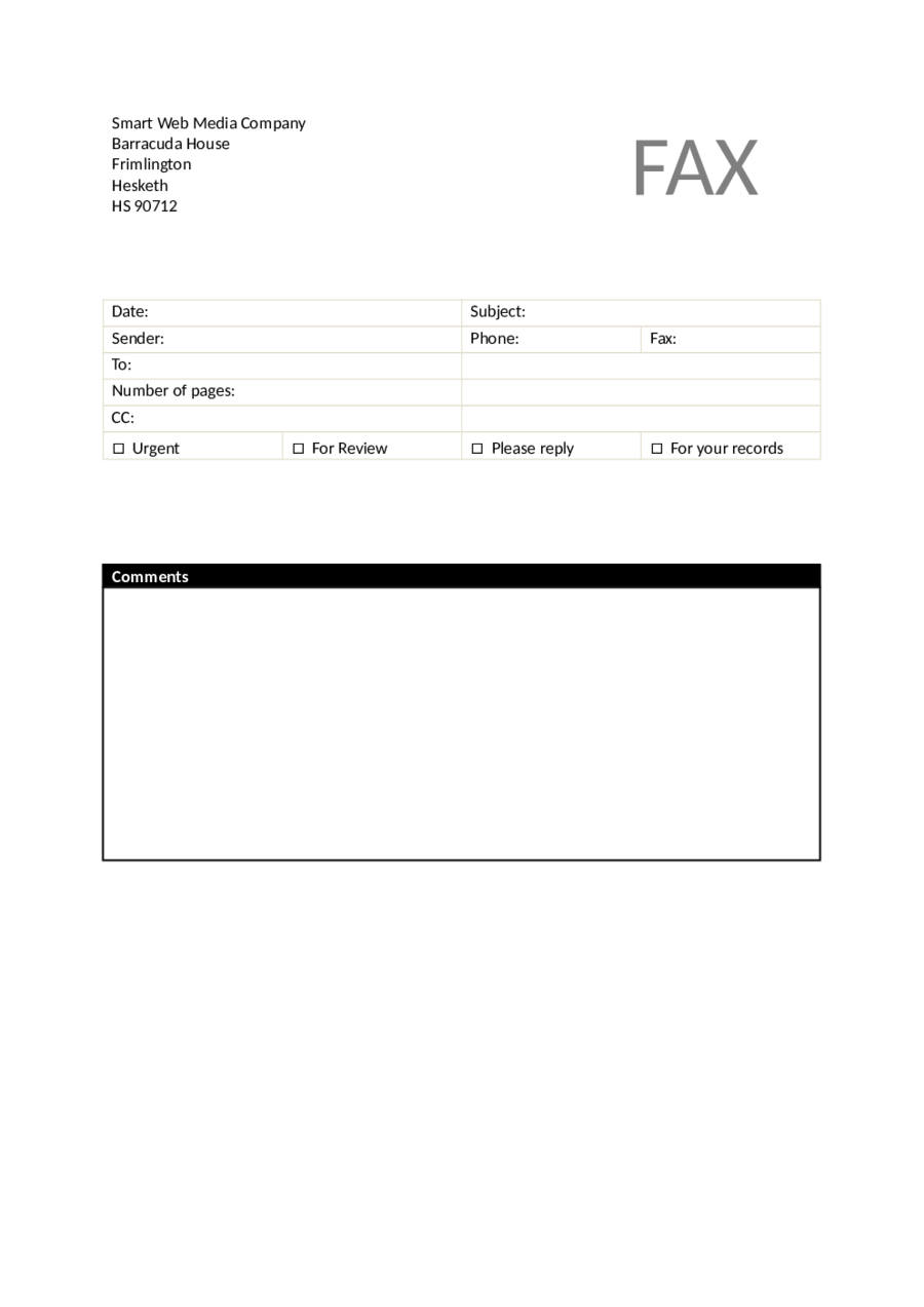 Fax Cover Sheet Word Template – Edit, Fill, Sign Online With Regard To Fax Template Word 2010