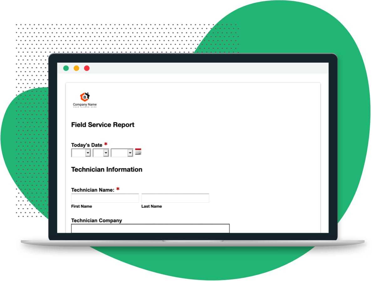 Field Service Report Form | Formstack With Technical Service Report Template