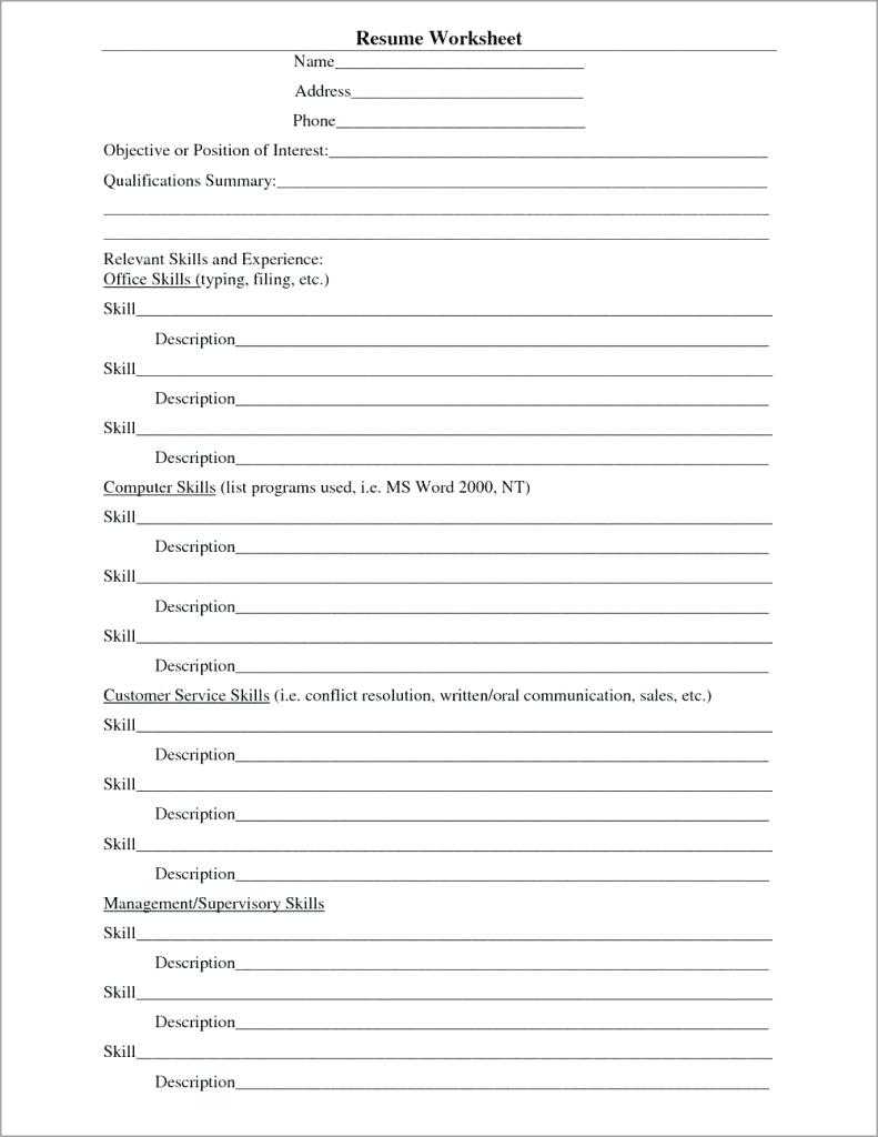 Fill In Resume Template – Vmarques Within Free Printable Resume Templates Microsoft Word
