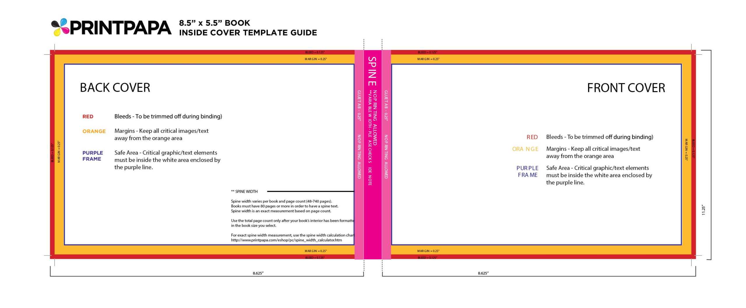 Find A Printing Template :: Printpapa With Regard To 6X9 Book Template For Word