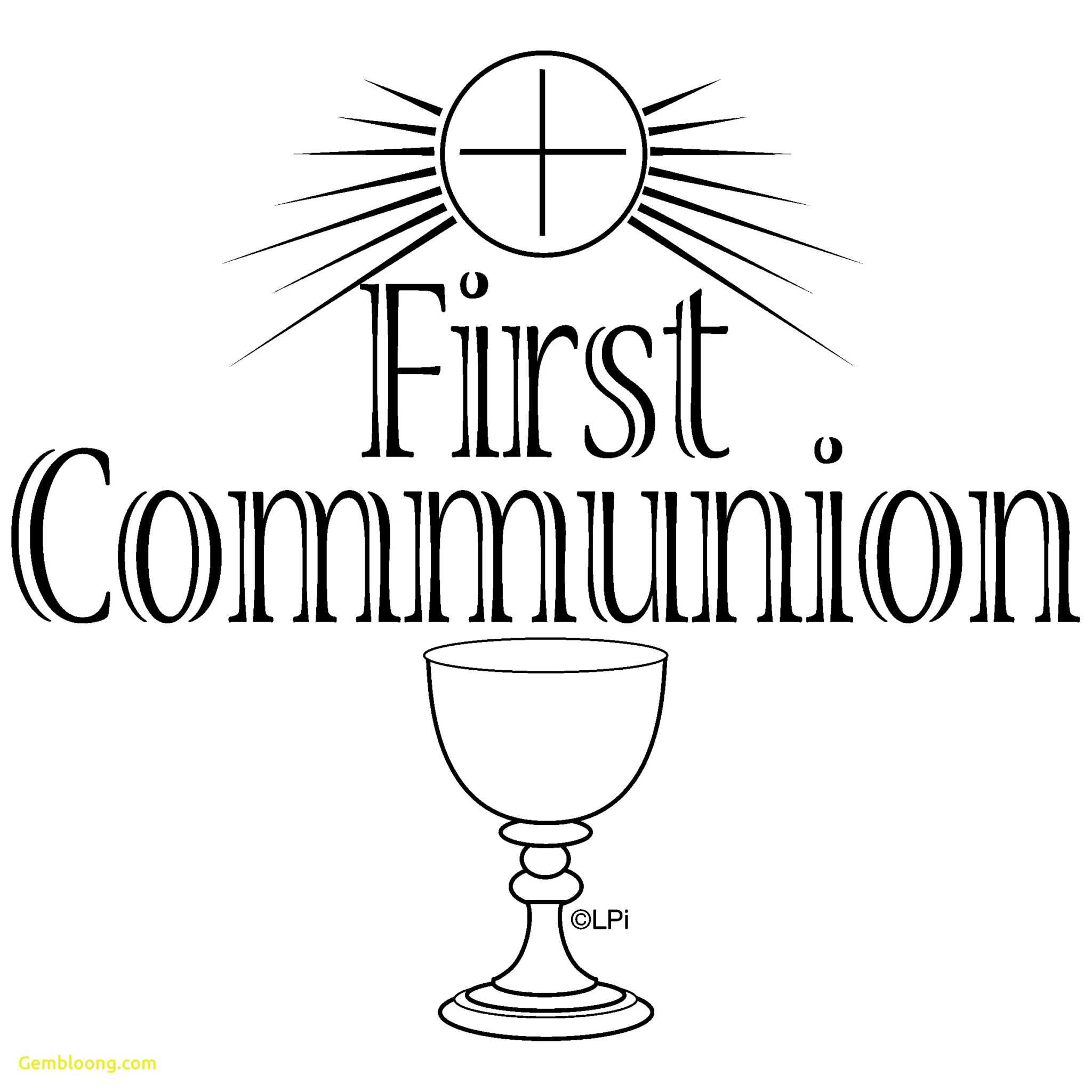 Free Printable First Communion Banner Templates