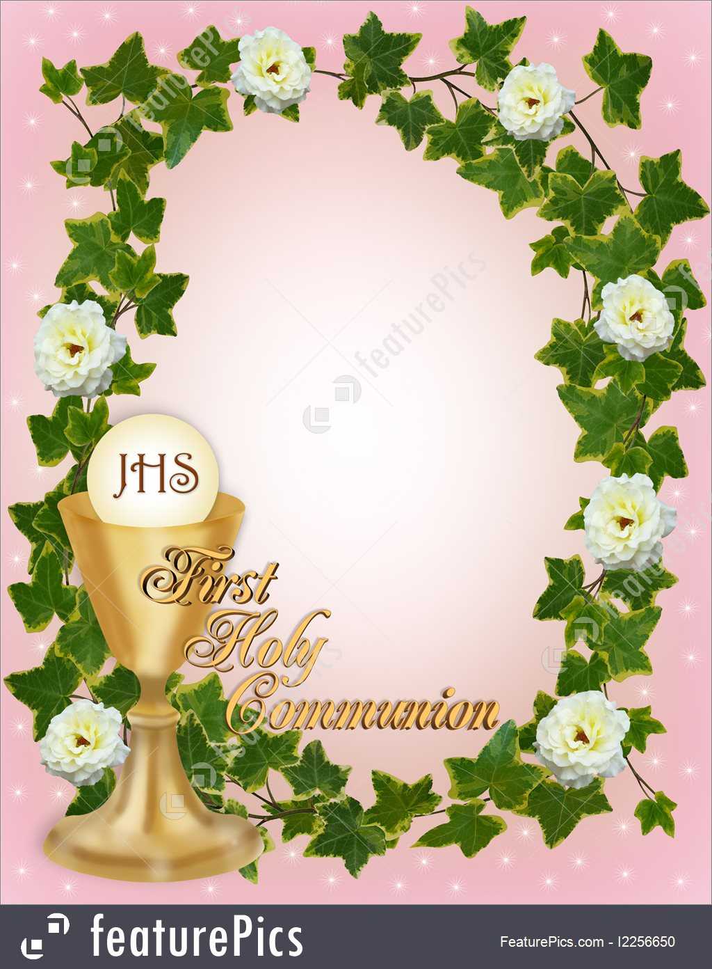 First Holy Communion Program Template For Mac Throughout Free Printable First Communion Banner Templates