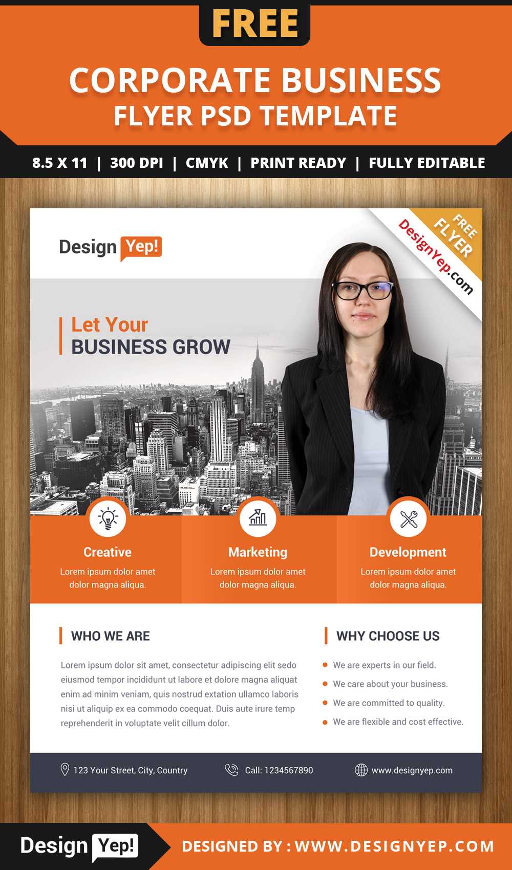 Flyer Lates Free Psd Business Brochure Photoshop Download With Regard To Free Business Flyer Templates For Microsoft Word