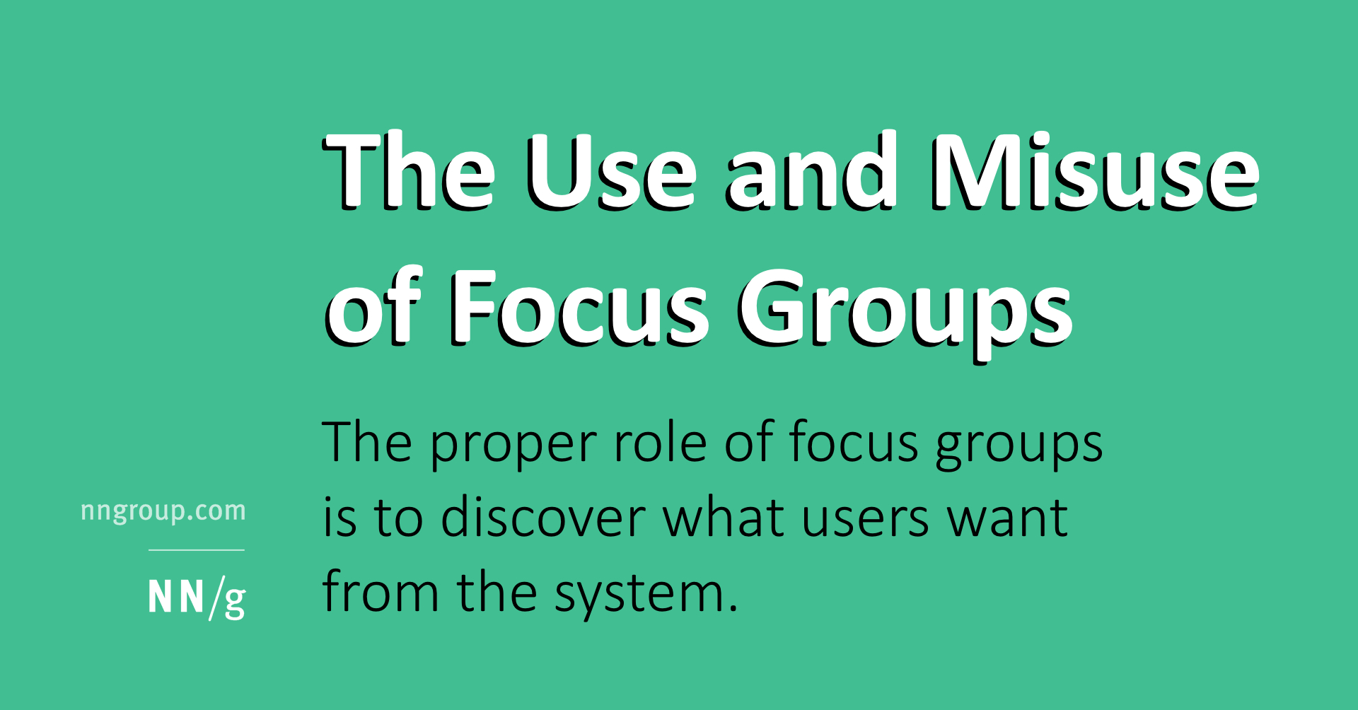 Focus Groups In Ux Research: Articlejakob Nielsen Throughout Focus Group Discussion Report Template