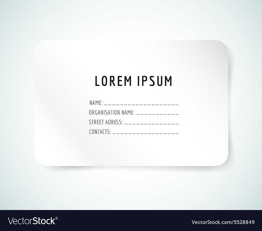 Form Blank Template Business Card Paper And Regarding Blank Business Card Template Download