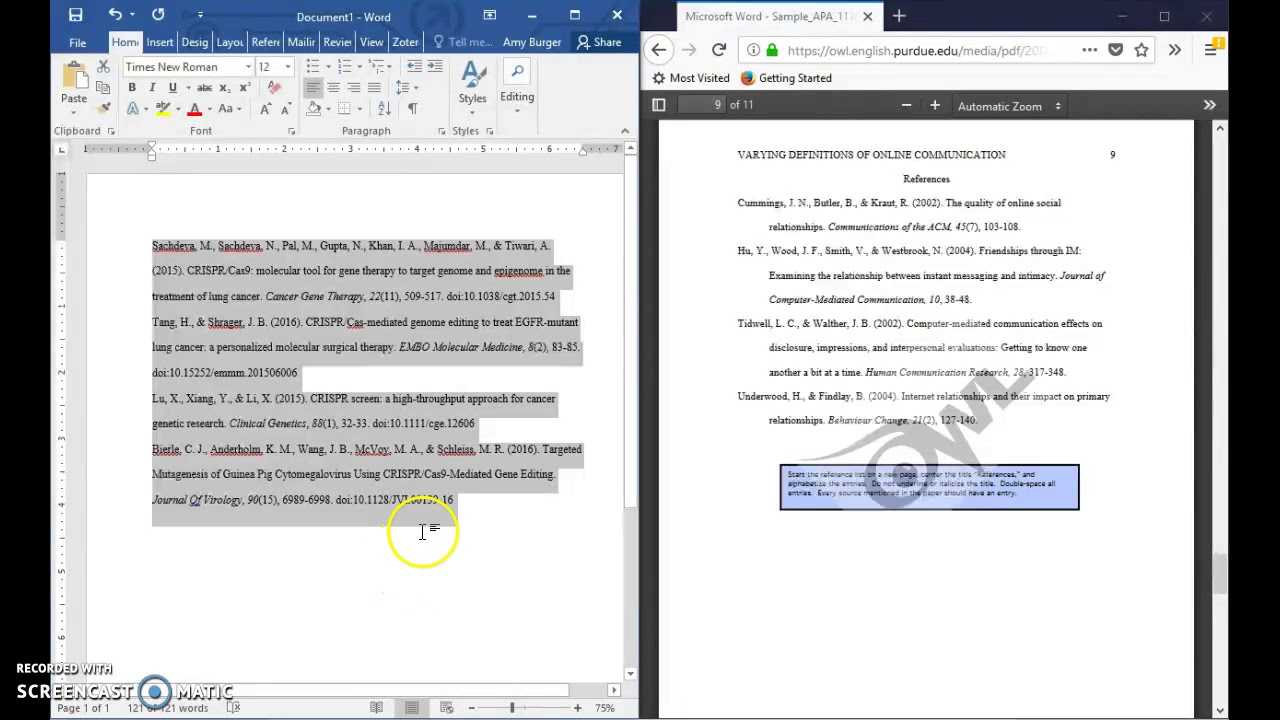 Formatting A References Page In Apa 6Th Edition Format (Current For ...