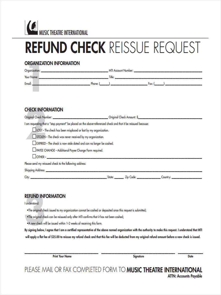 Free 10+ Refund Request Forms In Pdf | Ms Word | Excel Within Check Request Template Word