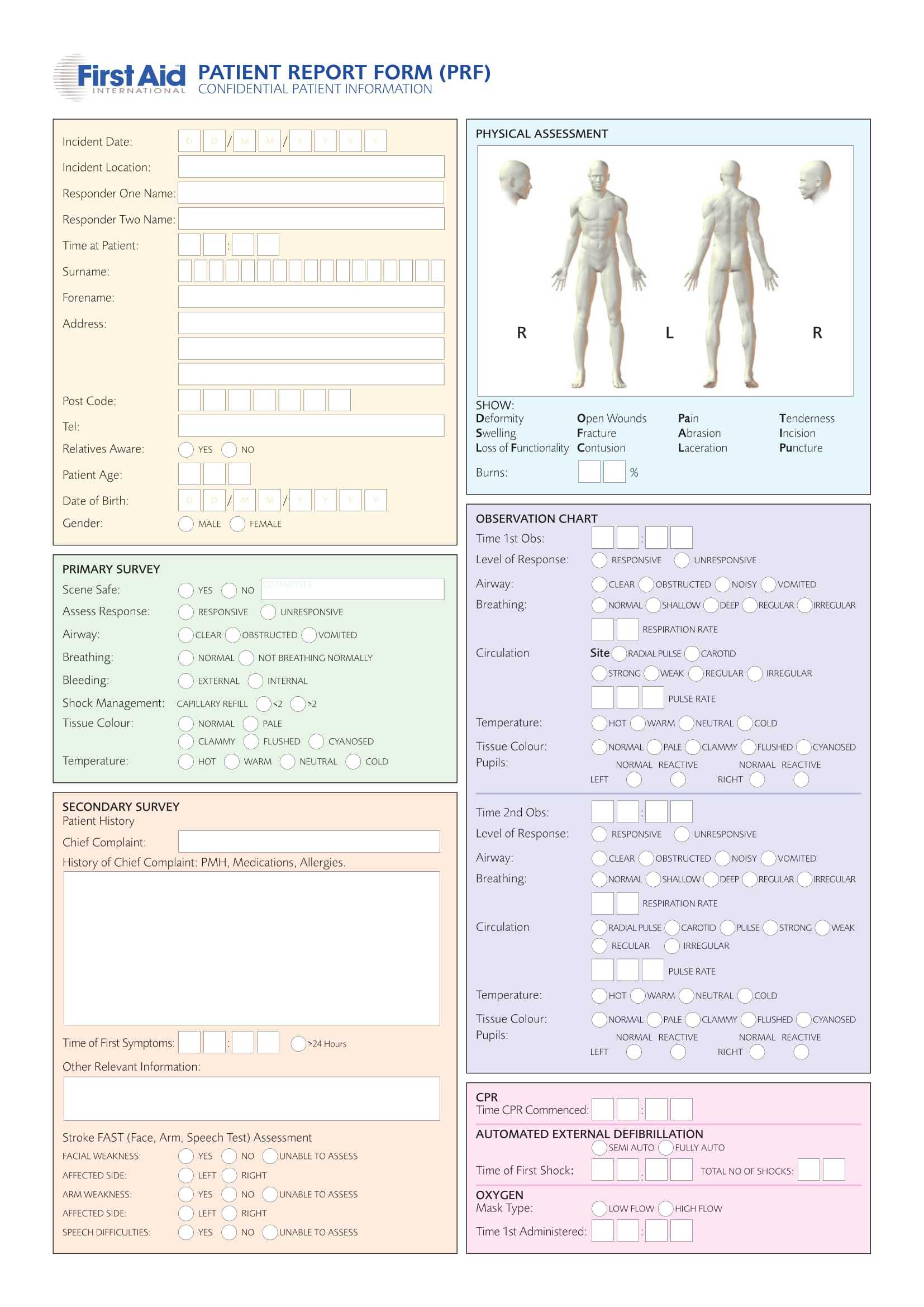 Free 14+ Patient Report Forms In Pdf | Ms Word Regarding Patient Report Form Template Download