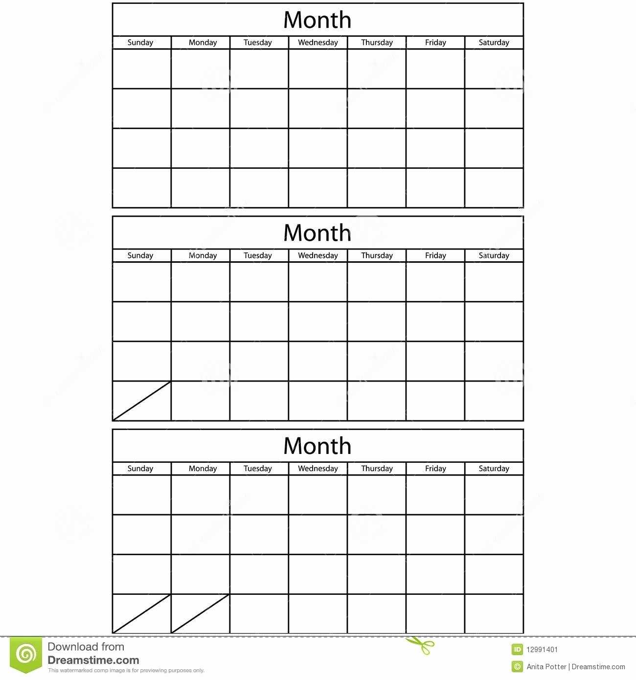 Free 3 Month Calendar Templates – Calendar Inspiration Design With Blank One Month Calendar Template