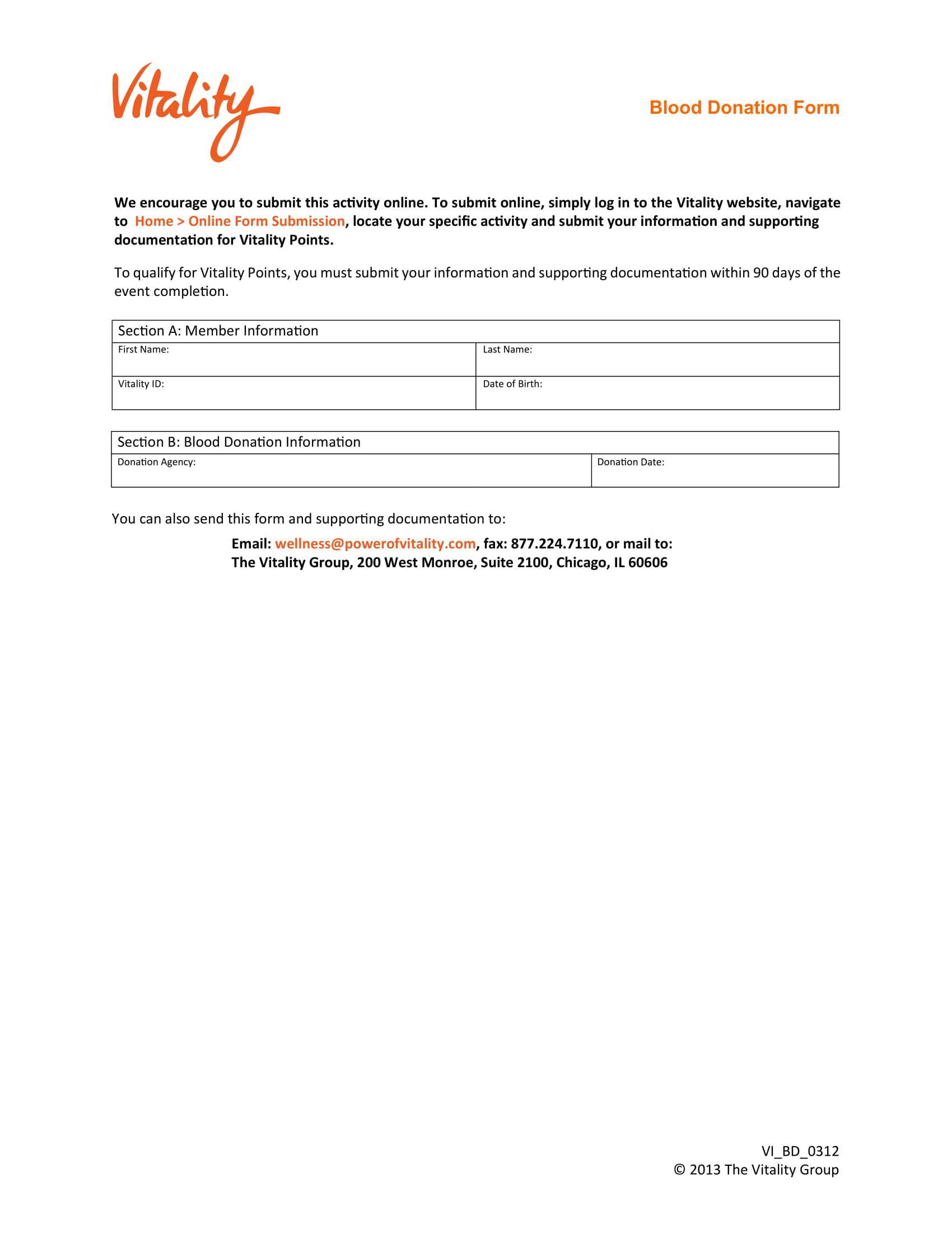 Free 4+ Blood Donation Forms In Pdf | Ms Word With Regard To Donation Report Template