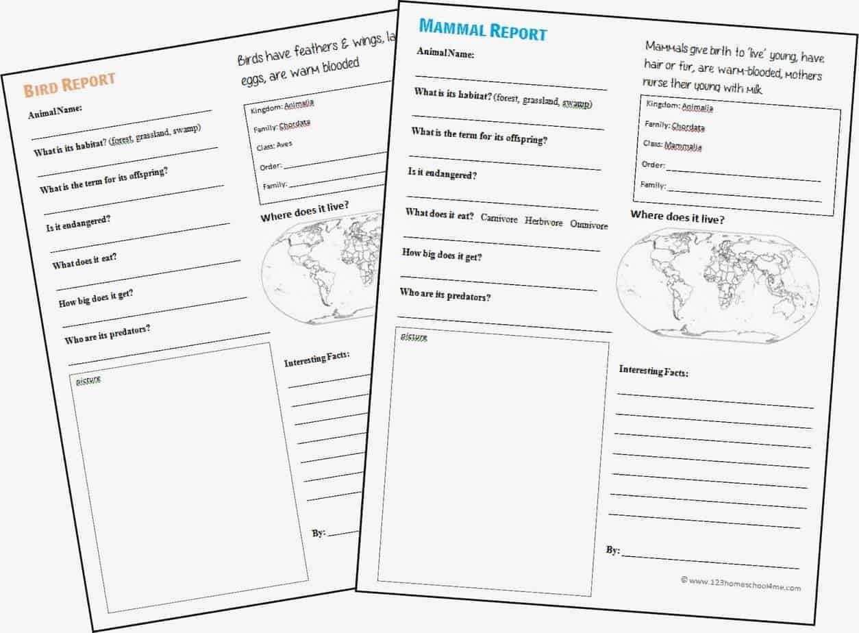 Free Animal Report Form Printable Inside Animal Report Template